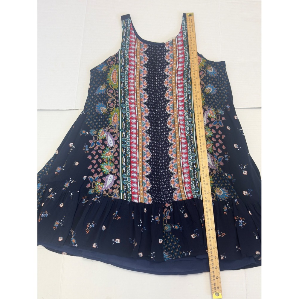 Davi & Dani Floral Paisley Shift Dress M Summer Boho Festival Coastal Flowy - Picture 8 of 10
